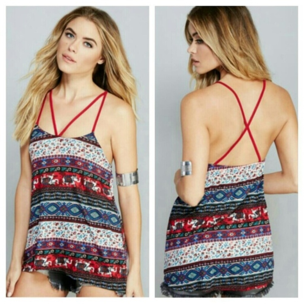 New Bohemian Strappy Top